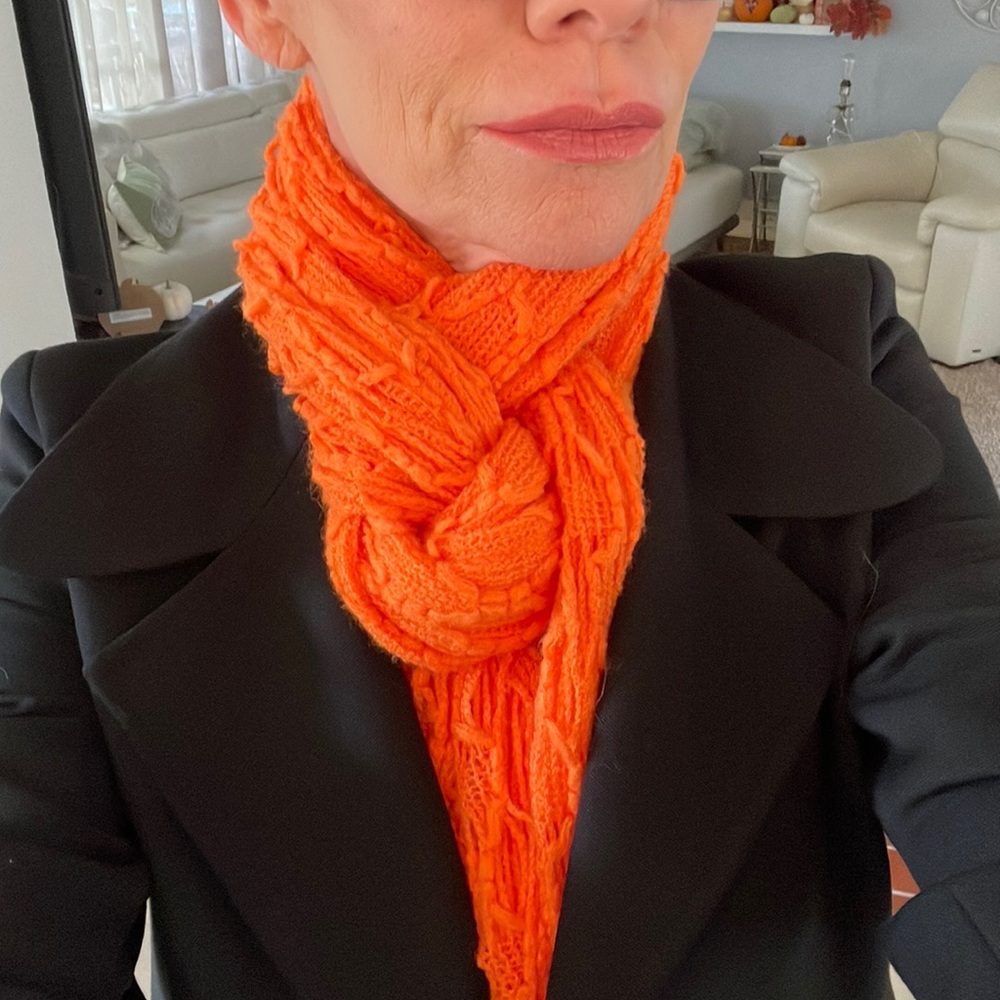 Tik Tok Orange scarf